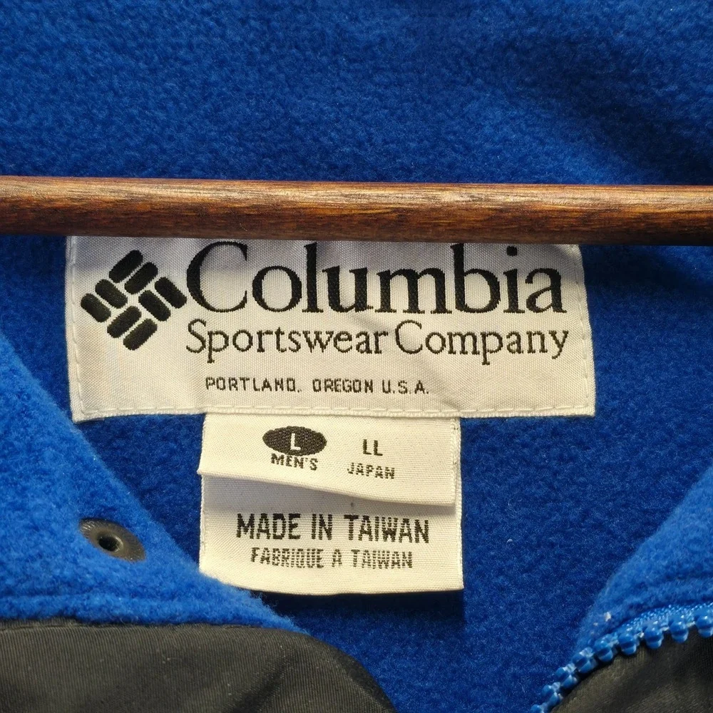 Vintage Columbia Men's‎ Blue 3-in-1 Fleece lined Jacket/Coat Size Large